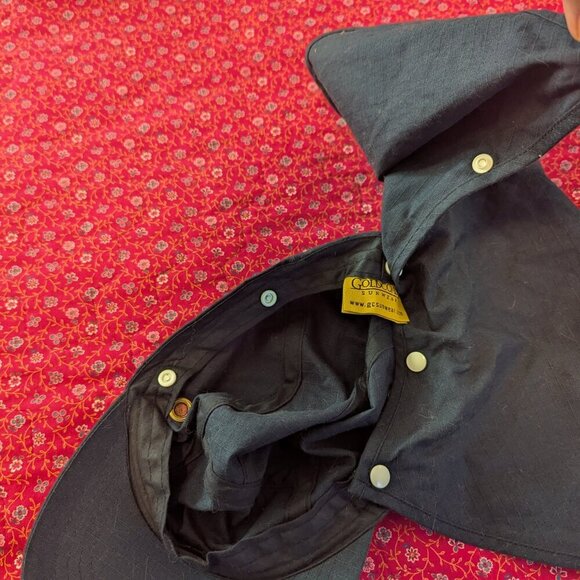 Vintage Goldcoast Ripstop Hat Neck Flap Removable Unisex Fishing UPF Sun Boat - Picture 4 of 7
